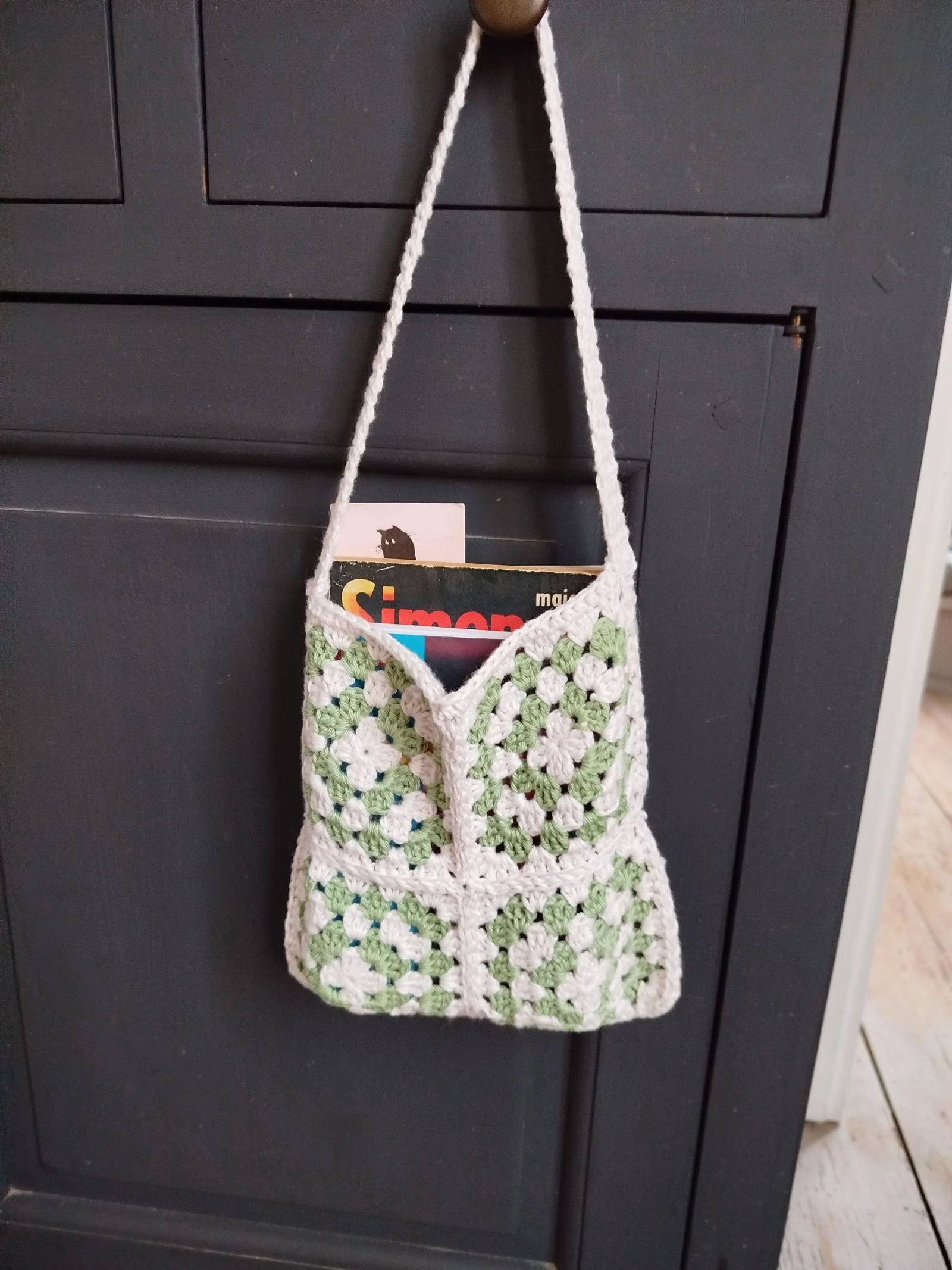 Bolsa quadrada granny square – photo 2